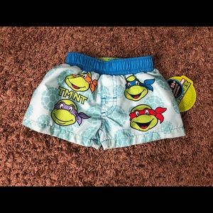 Baby TMNT swim shorts